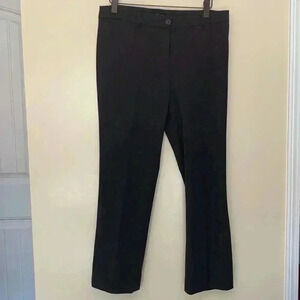 Hillary Radley, crisp, gray dress pants with stretch, machine wash, heavy weight